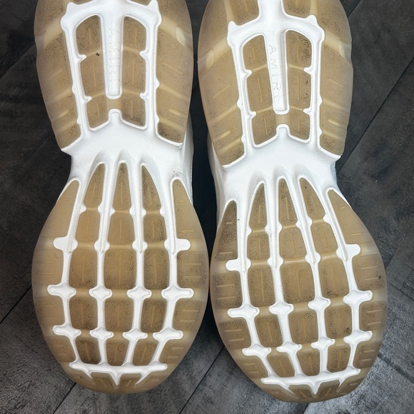 Amiri Bone Runner Sneakers Mixed White Size 13 US EU 46 UK 12 - Picture 8 of 8